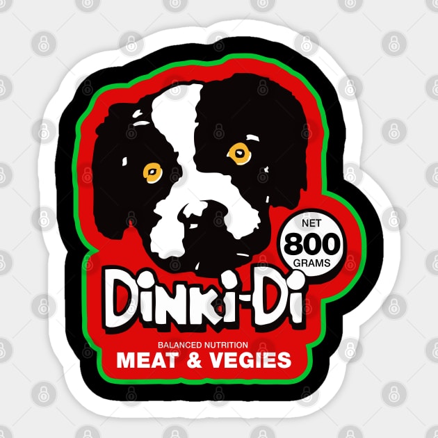 Dinki Di Dog Food Mad Max Dog Food Sticker TeePublic